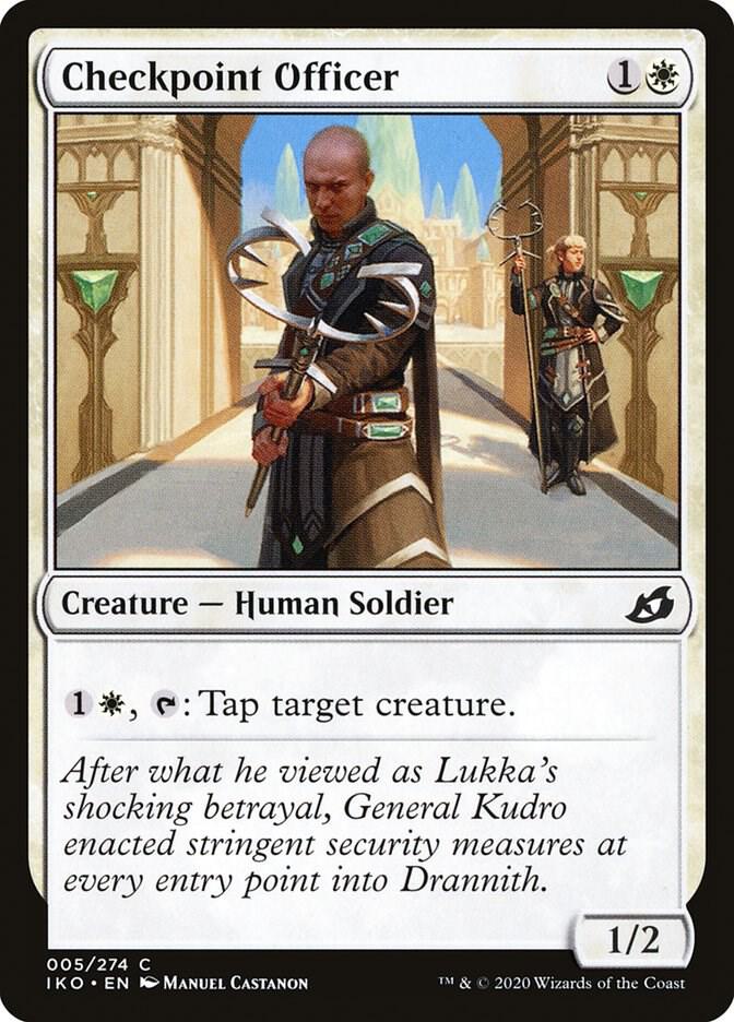 Checkpoint Officer 5 card from Ikoria: Lair of Behemoths