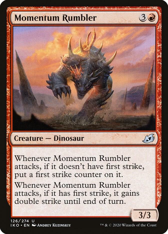 Momentum Rumbler 126 card from Ikoria: Lair of Behemoths
