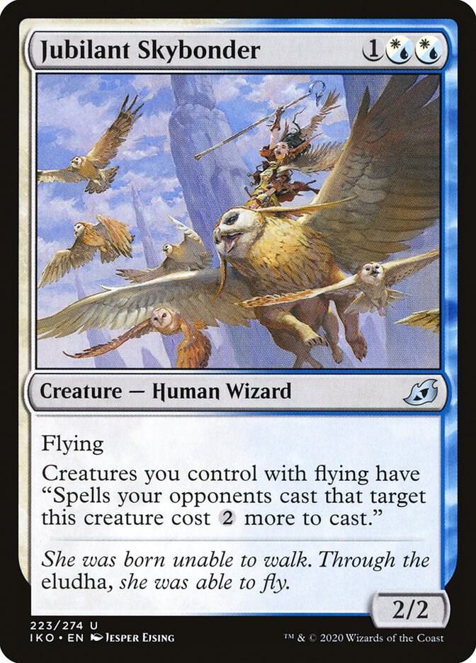 Jubilant Skybonder 223 card from Ikoria: Lair of Behemoths