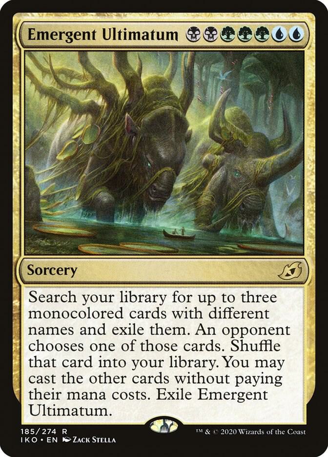 Emergent Ultimatum 185 card from Ikoria: Lair of Behemoths