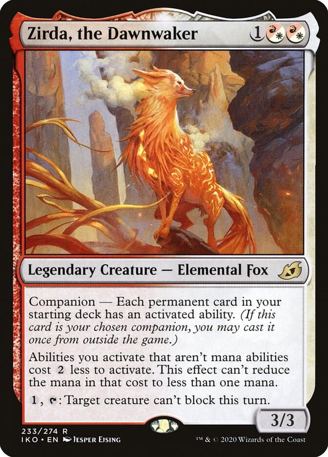 Zirda, the Dawnwaker 233 card from Ikoria: Lair of Behemoths