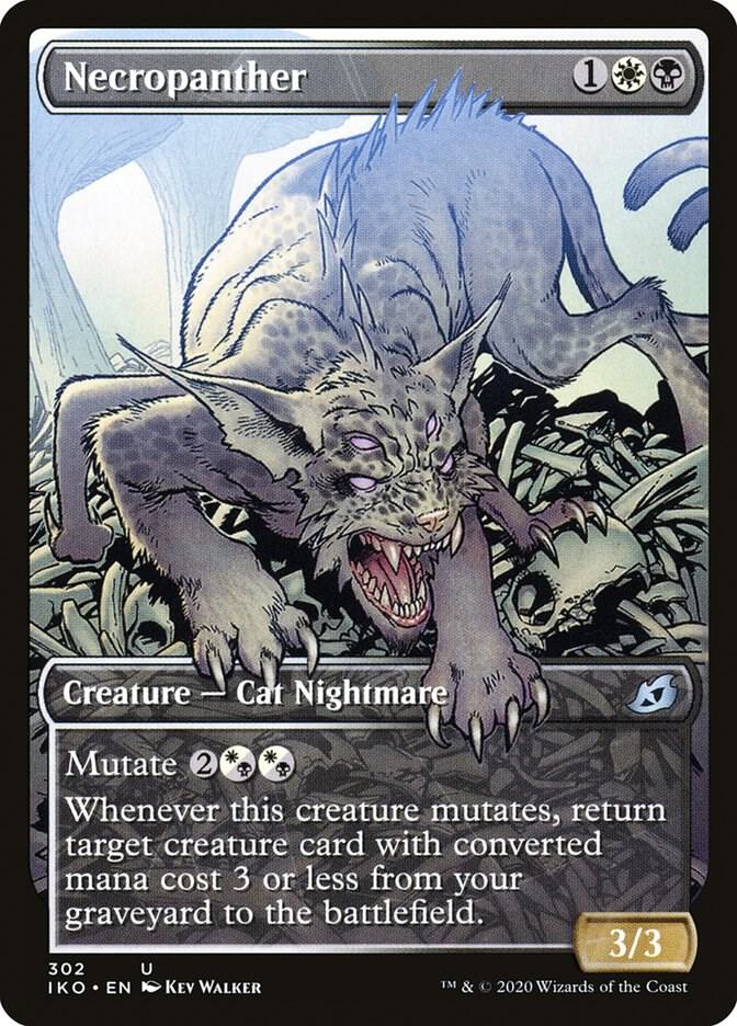Necropanther (Showcase) 302 card from Ikoria: Lair of Behemoths