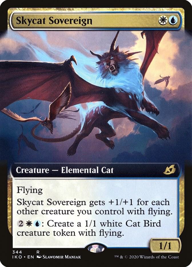 Skycat Sovereign (Extended Art) 344 card from Ikoria: Lair of Behemoths