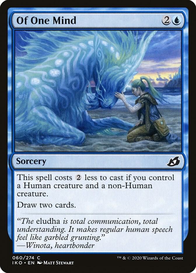 Of One Mind 60 card from Ikoria: Lair of Behemoths