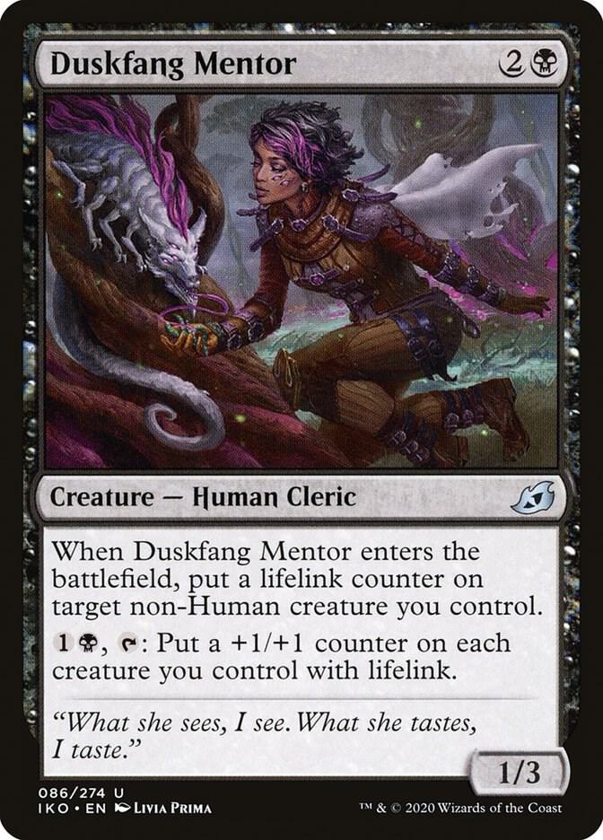Duskfang Mentor 86 card from Ikoria: Lair of Behemoths