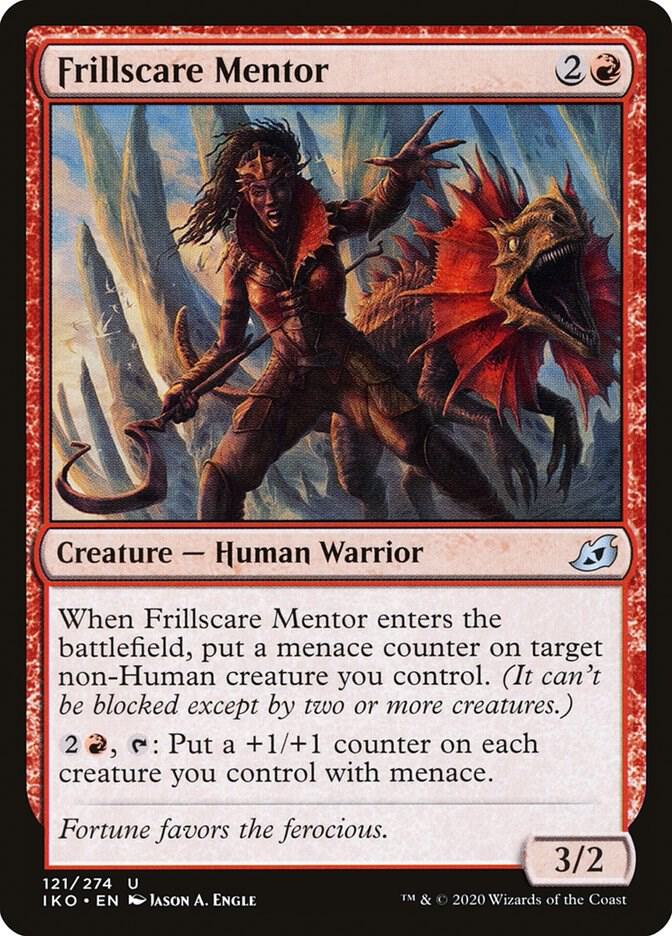 Frillscare Mentor 121 card from Ikoria: Lair of Behemoths