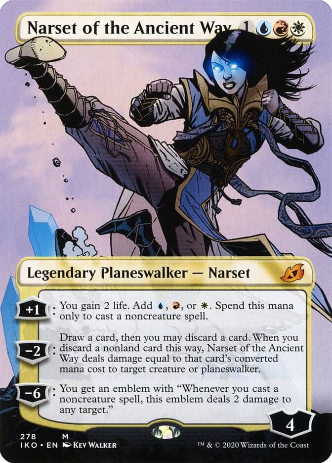 Narset of the Ancient Way (Borderless) 278 card from Ikoria: Lair of Behemoths