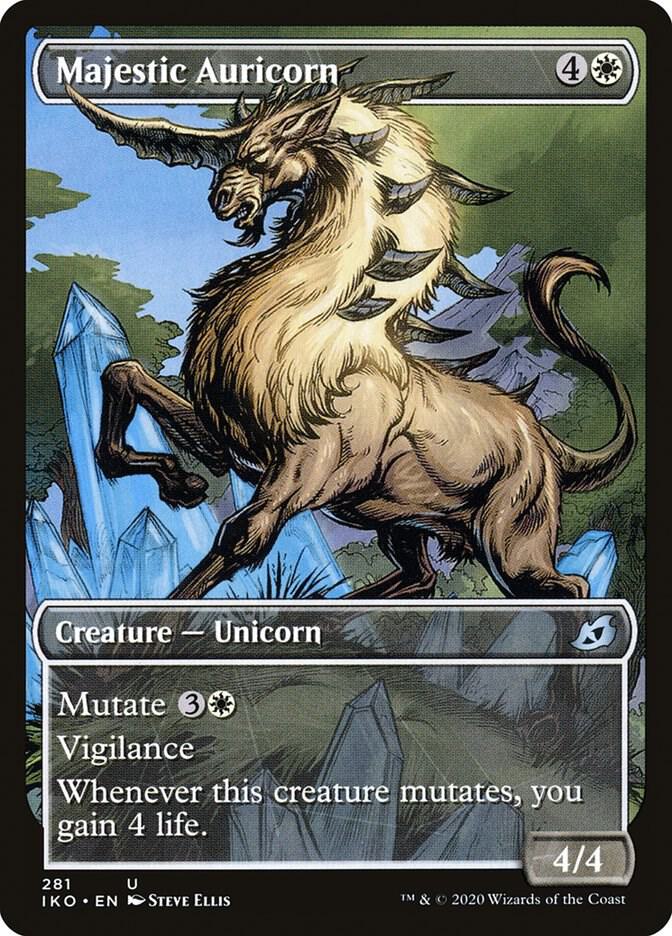 Majestic Auricorn (Showcase) 281 card from Ikoria: Lair of Behemoths