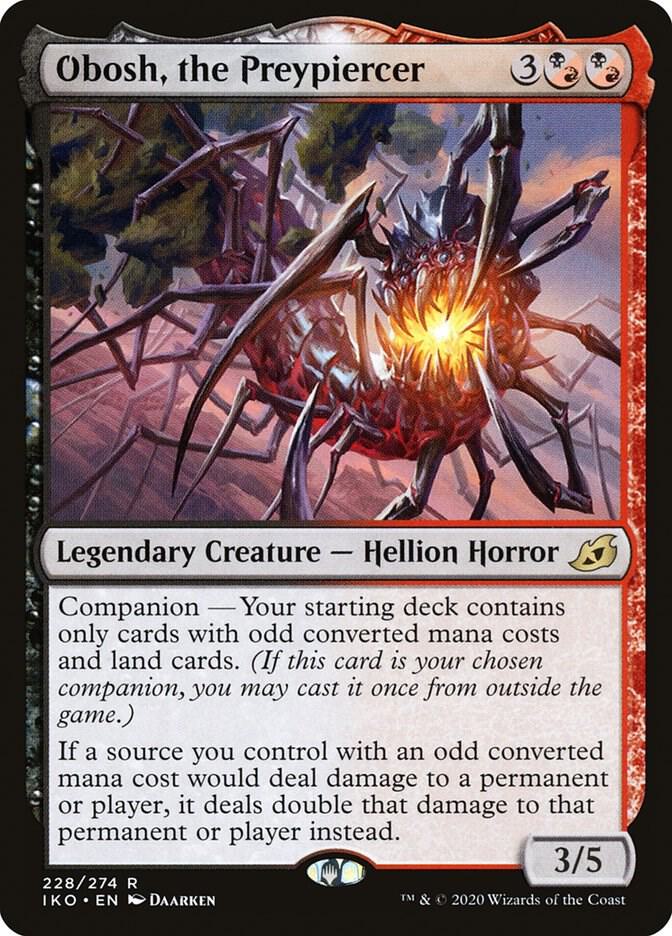 Obosh, the Preypiercer 228 card from Ikoria: Lair of Behemoths
