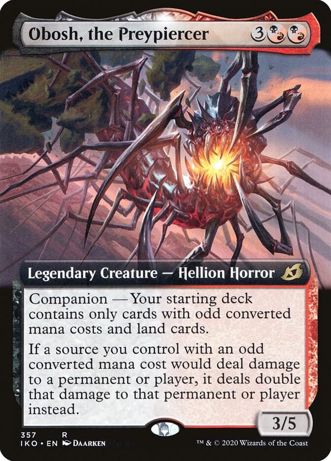 Obosh, the Preypiercer (Extended Art) 357 card from Ikoria: Lair of Behemoths