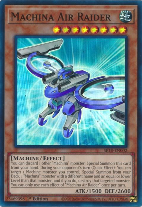 Machina Air Raider SR10-EN002 card from Structure Deck: Mechanized Madness