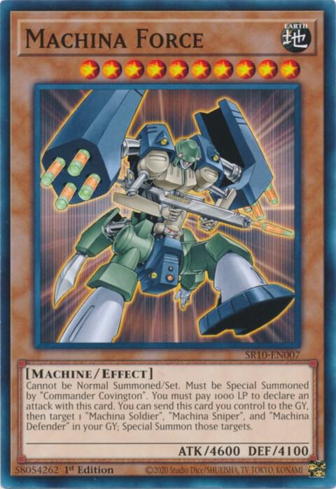 Machina Force SR10-EN007 card from Structure Deck: Mechanized Madness