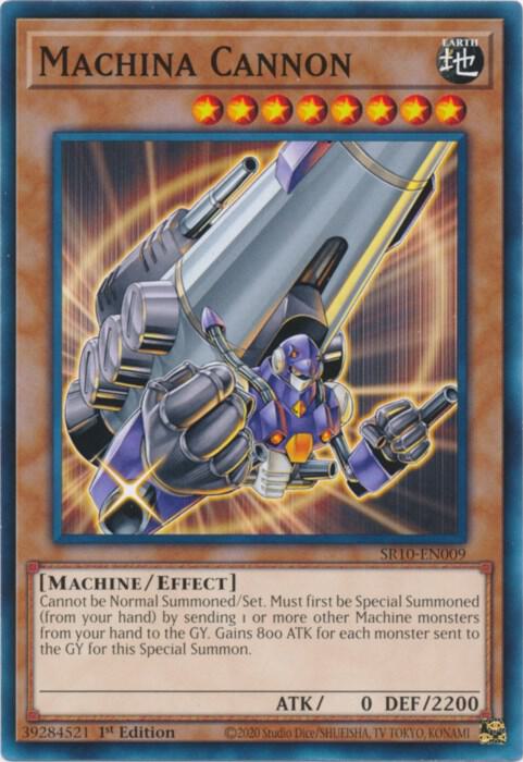 Machina Cannon SR10-EN009 card from Structure Deck: Mechanized Madness