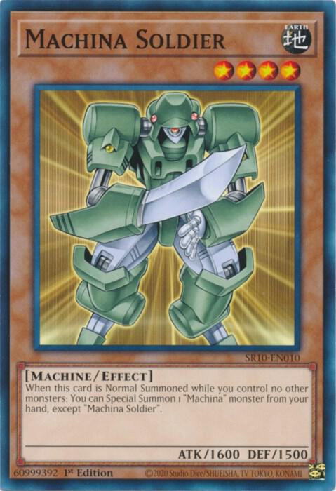 Machina Soldier SR10-EN010 card from Structure Deck: Mechanized Madness