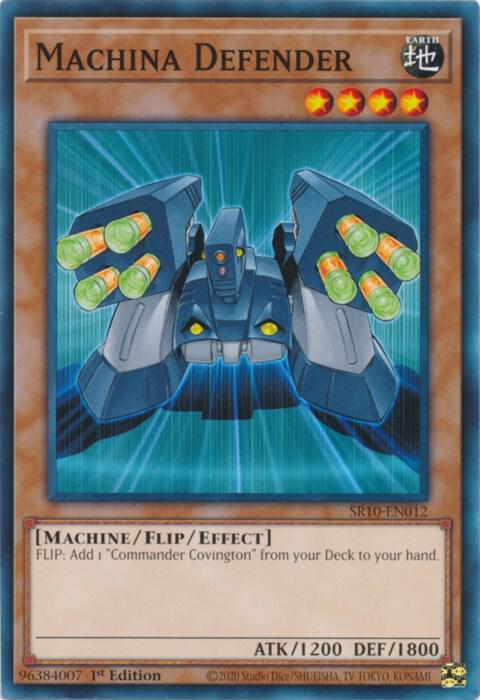 Machina Defender SR10-EN012 card from Structure Deck: Mechanized Madness