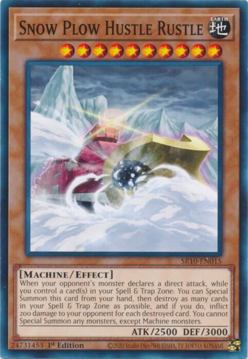 Snow Plow Hustle Rustle SR10-EN015 card from Structure Deck: Mechanized Madness