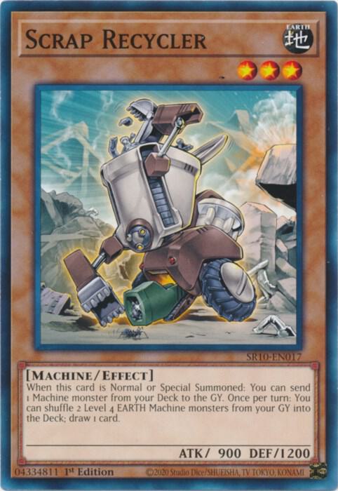 Scrap Recycler SR10-EN017 card from Structure Deck: Mechanized Madness