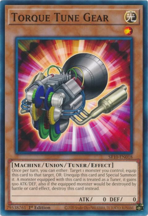 Torque Tune Gear SR10-EN018 card from Structure Deck: Mechanized Madness