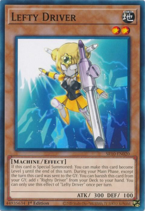 Lefty Driver SR10-EN020 card from Structure Deck: Mechanized Madness