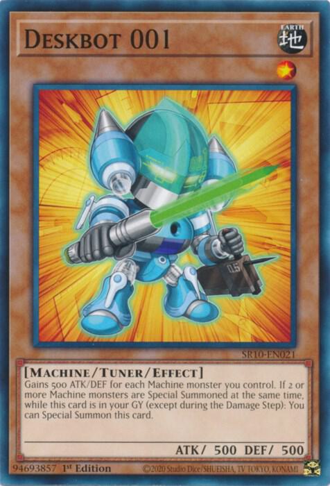 Deskbot 001 SR10-EN021 card from Structure Deck: Mechanized Madness