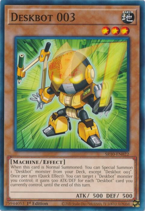 Deskbot 003 SR10-EN022 card from Structure Deck: Mechanized Madness