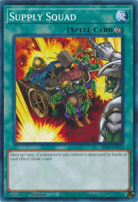 Supply Squad SR10-EN033 card from Structure Deck: Mechanized Madness