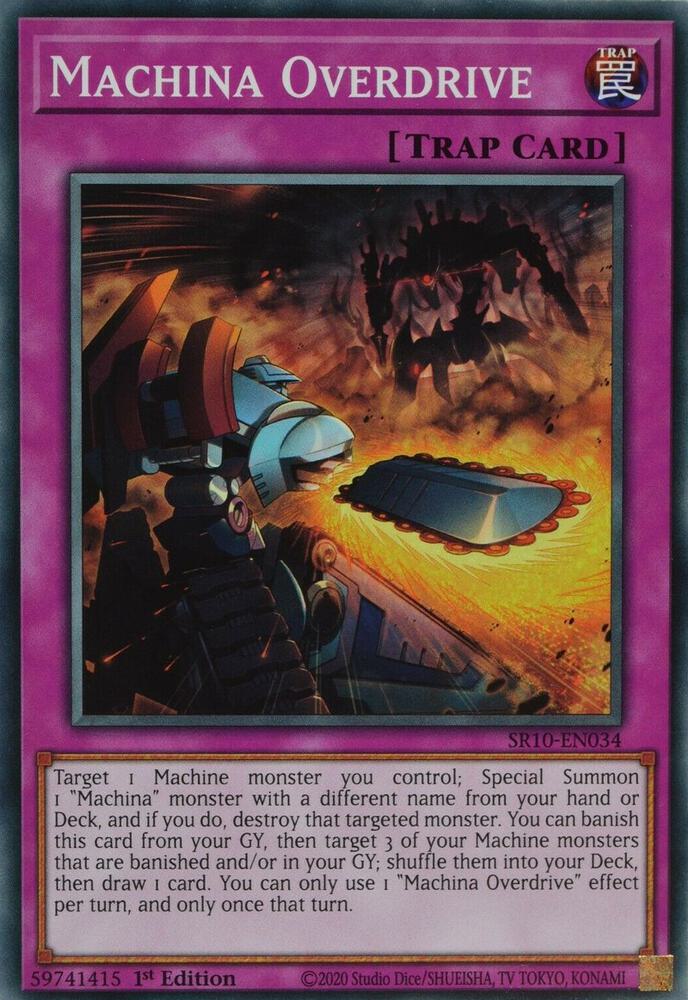 Machina Overdrive SR10-EN034 card from Structure Deck: Mechanized Madness