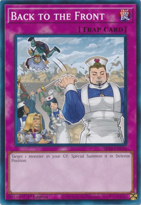 Back to the Front SR10-EN036 card from Structure Deck: Mechanized Madness