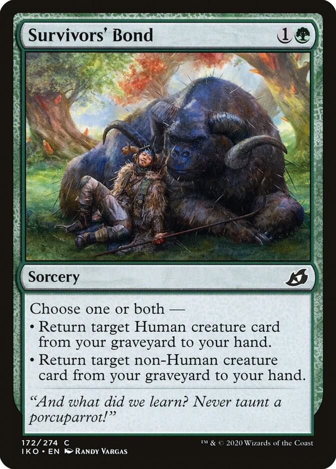 Survivors' Bond 172 card from Ikoria: Lair of Behemoths
