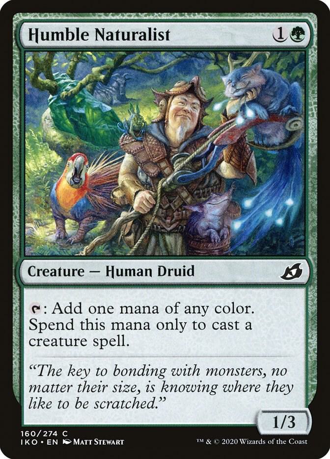 Humble Naturalist 160 card from Ikoria: Lair of Behemoths