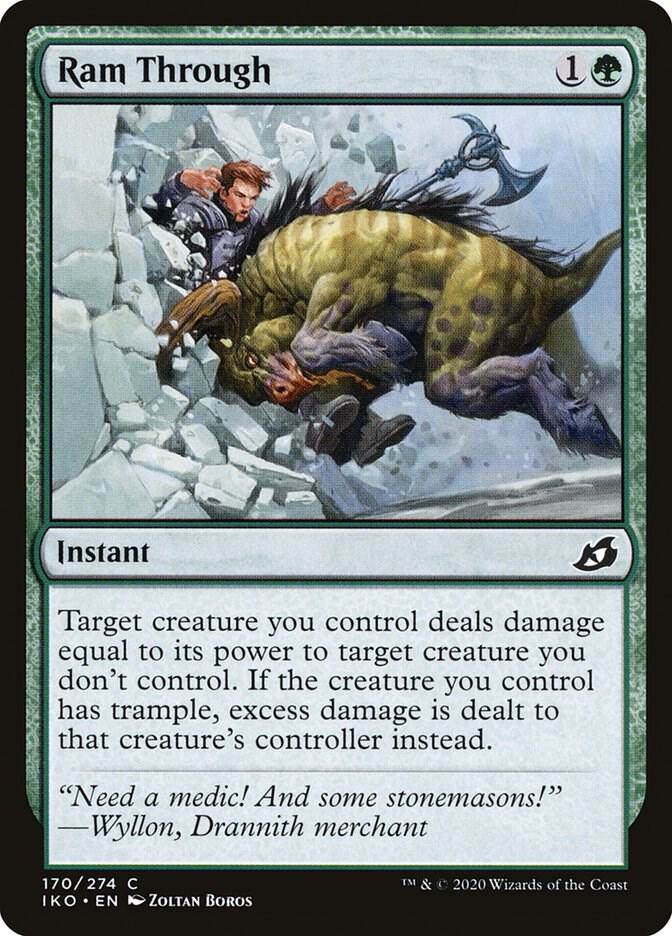 Ram Through 170 card from Ikoria: Lair of Behemoths