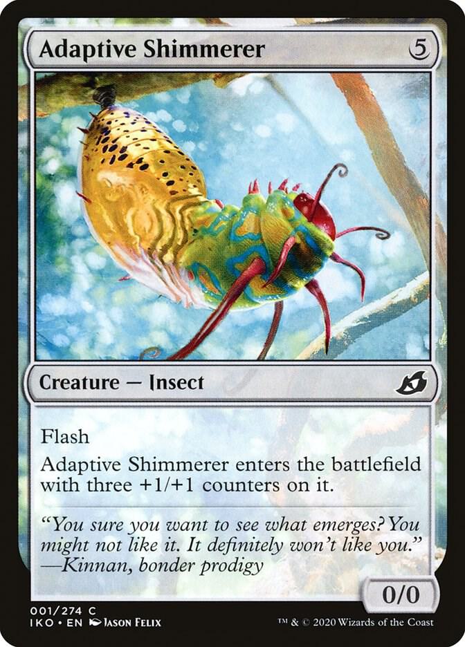 Adaptive Shimmerer 1 card from Ikoria: Lair of Behemoths