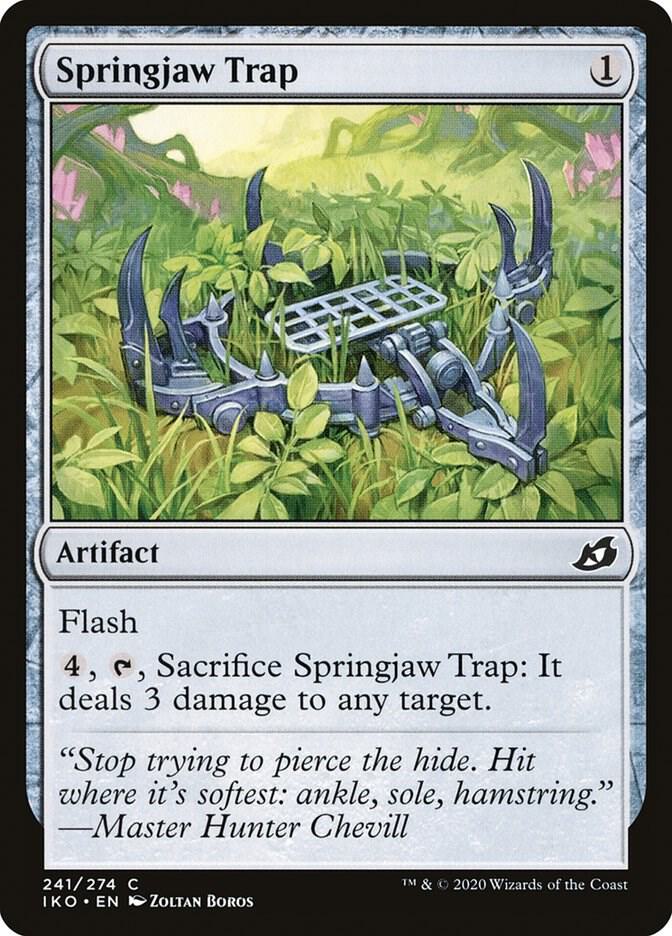 Springjaw Trap 241 card from Ikoria: Lair of Behemoths