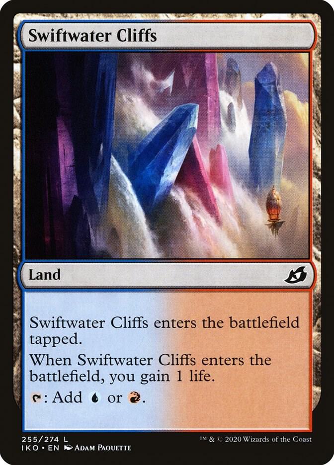 Swiftwater Cliffs 255 card from Ikoria: Lair of Behemoths