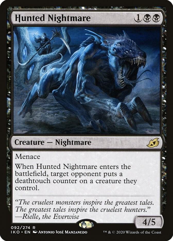 Hunted Nightmare 92 card from Ikoria: Lair of Behemoths