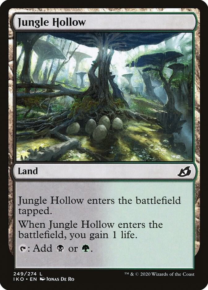 Jungle Hollow 249 card from Ikoria: Lair of Behemoths
