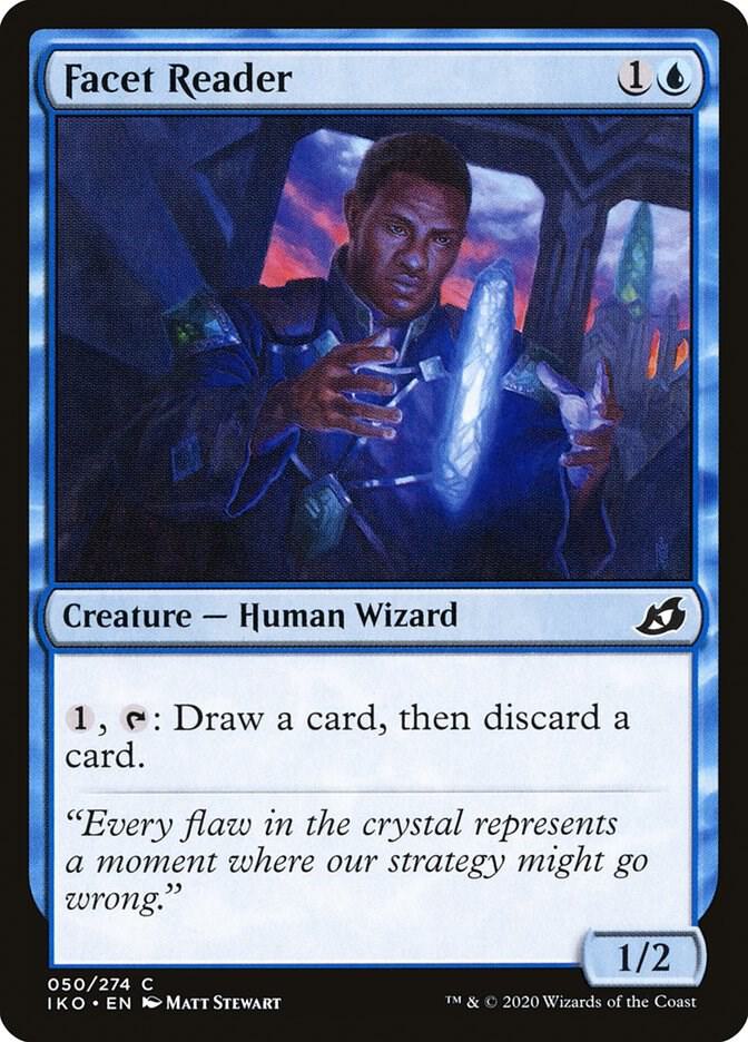 Facet Reader 50 card from Ikoria: Lair of Behemoths