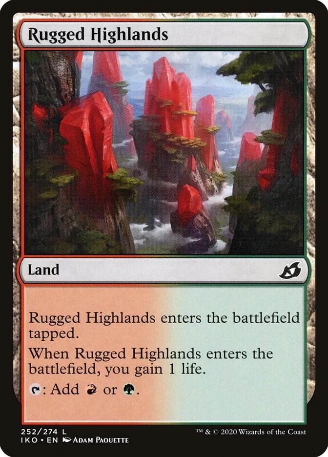 Rugged Highlands 252 card from Ikoria: Lair of Behemoths