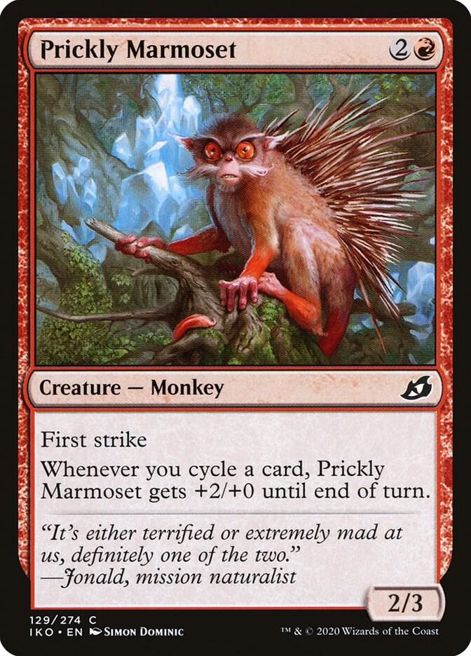 Prickly Marmoset 129 card from Ikoria: Lair of Behemoths