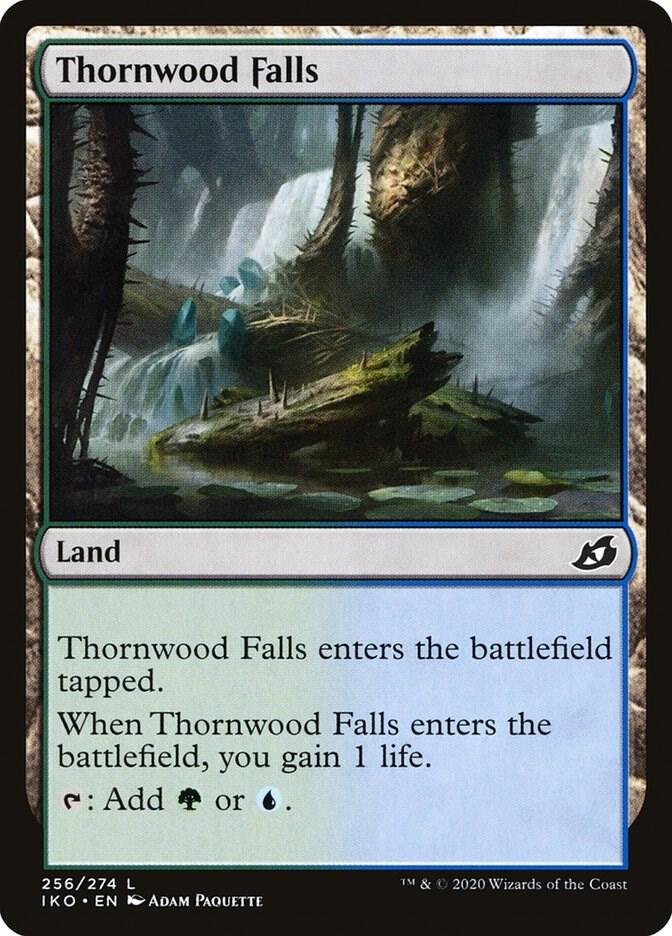 Thornwood Falls 256 card from Ikoria: Lair of Behemoths