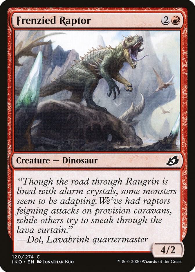 Frenzied Raptor 120 card from Ikoria: Lair of Behemoths