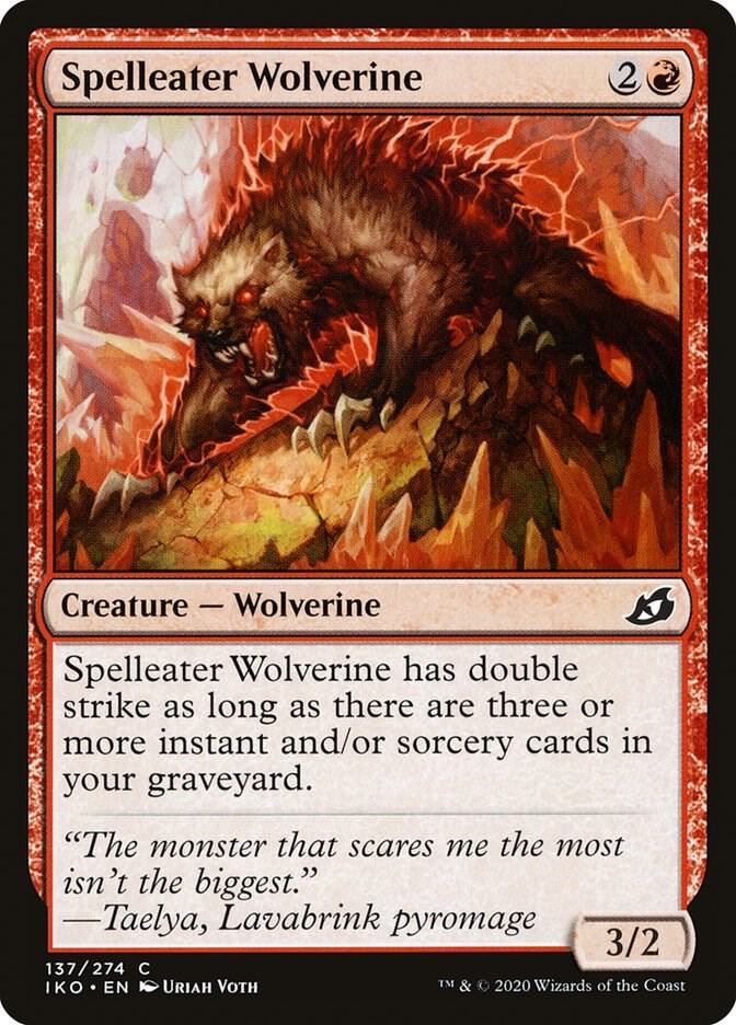 Spelleater Wolverine 137 card from Ikoria: Lair of Behemoths