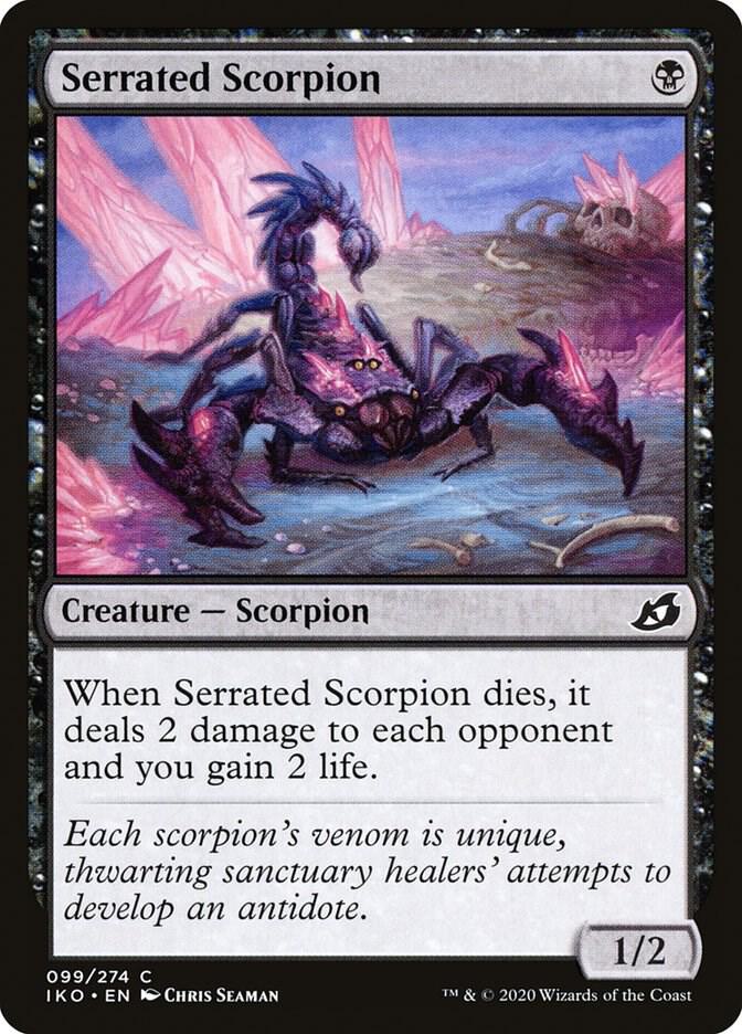 Serrated Scorpion 99 card from Ikoria: Lair of Behemoths
