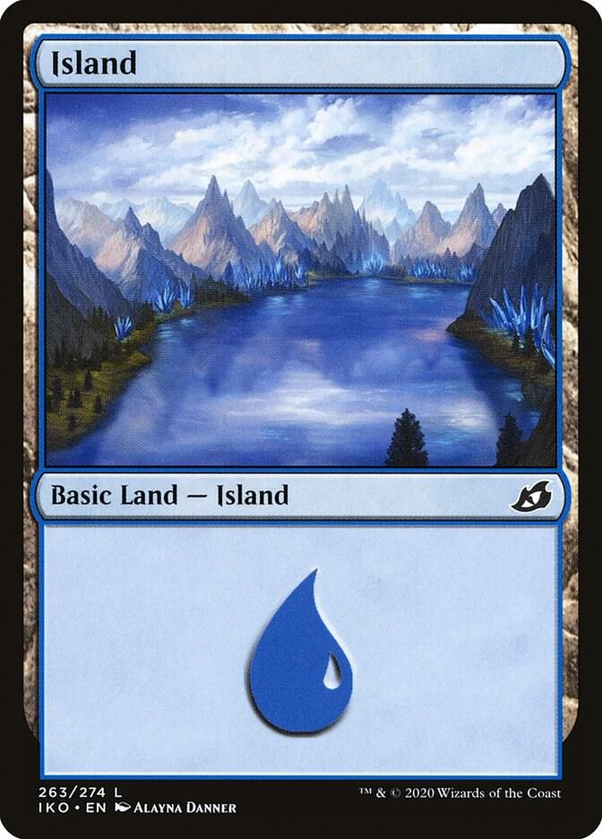 Island 263 card from Ikoria: Lair of Behemoths