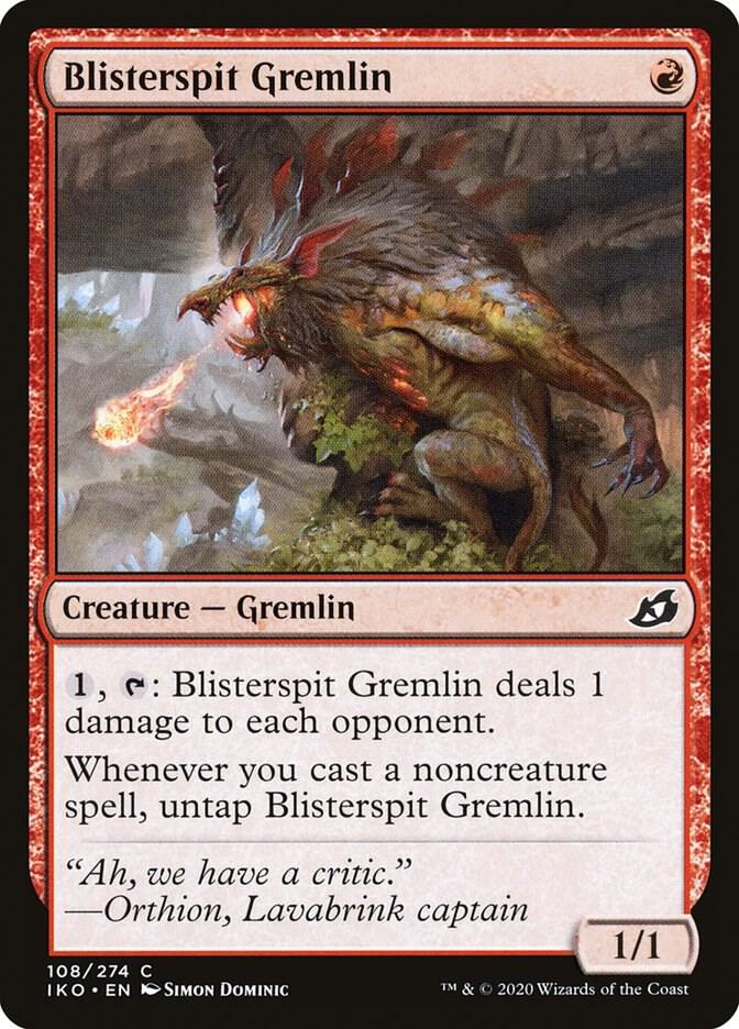 Blisterspit Gremlin 108 card from Ikoria: Lair of Behemoths