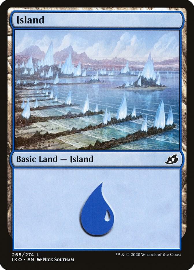 Island 265 card from Ikoria: Lair of Behemoths