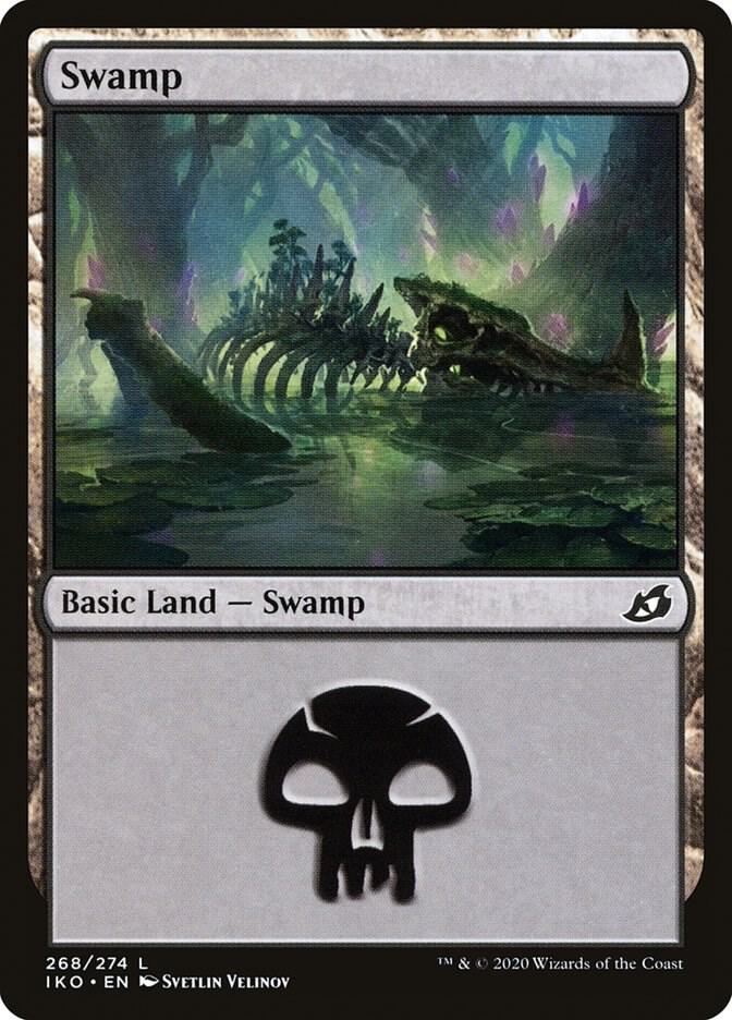 Swamp 268 card from Ikoria: Lair of Behemoths