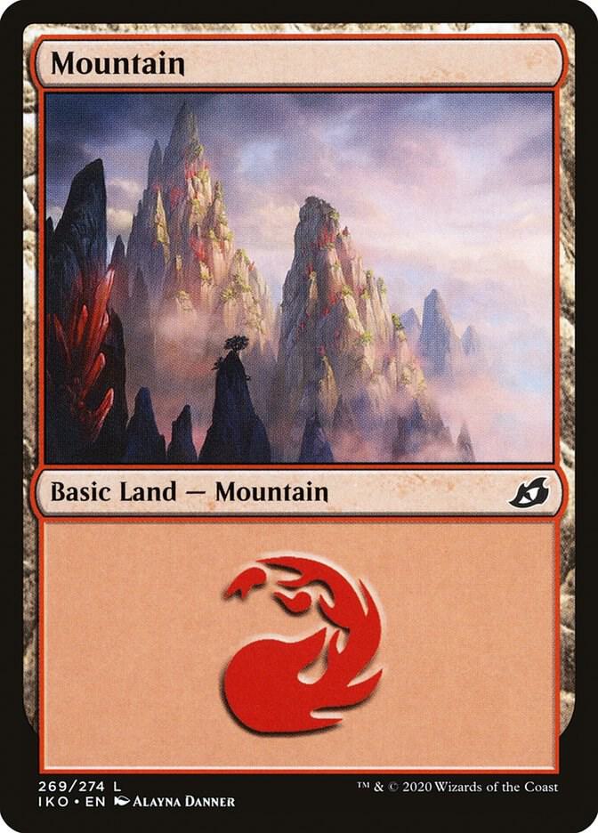 Mountain 269 card from Ikoria: Lair of Behemoths