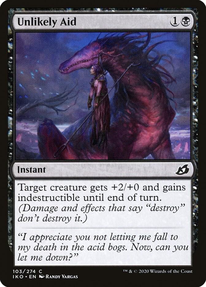 Unlikely Aid 103 card from Ikoria: Lair of Behemoths