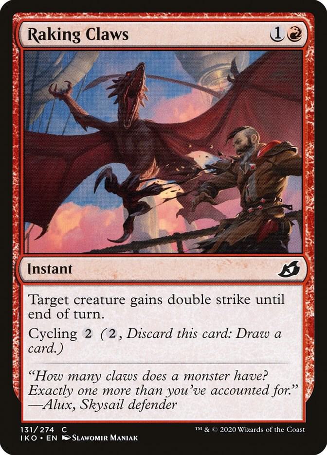 Raking Claws 131 card from Ikoria: Lair of Behemoths